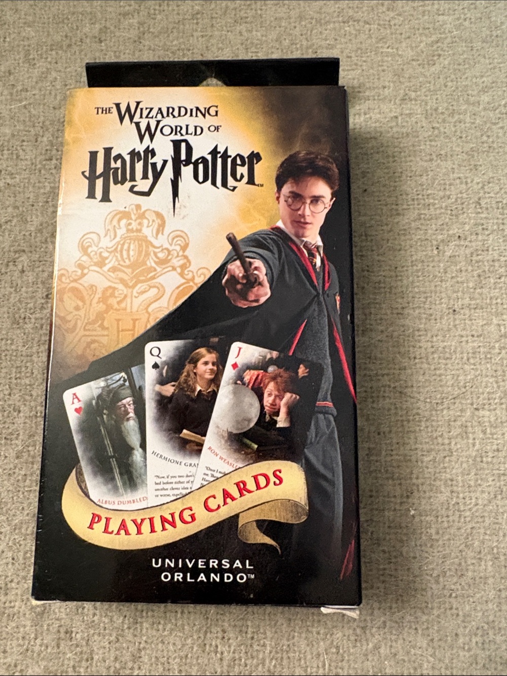 Warner Bros. Harry Potter Playing Cards - Black, Gold, Red